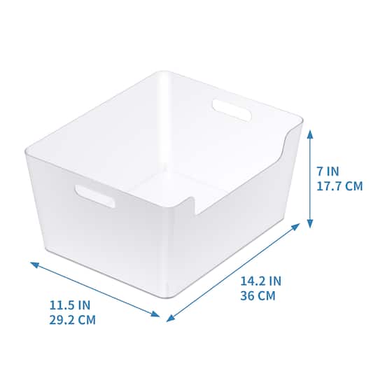 Extra Large Clear Open Storage Bin by Simply Tidy®